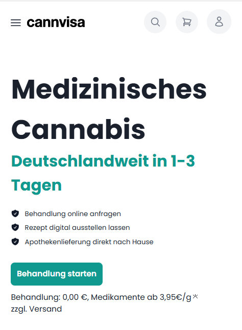 cannvisa: in 1-3 Tagen deutschlandweit