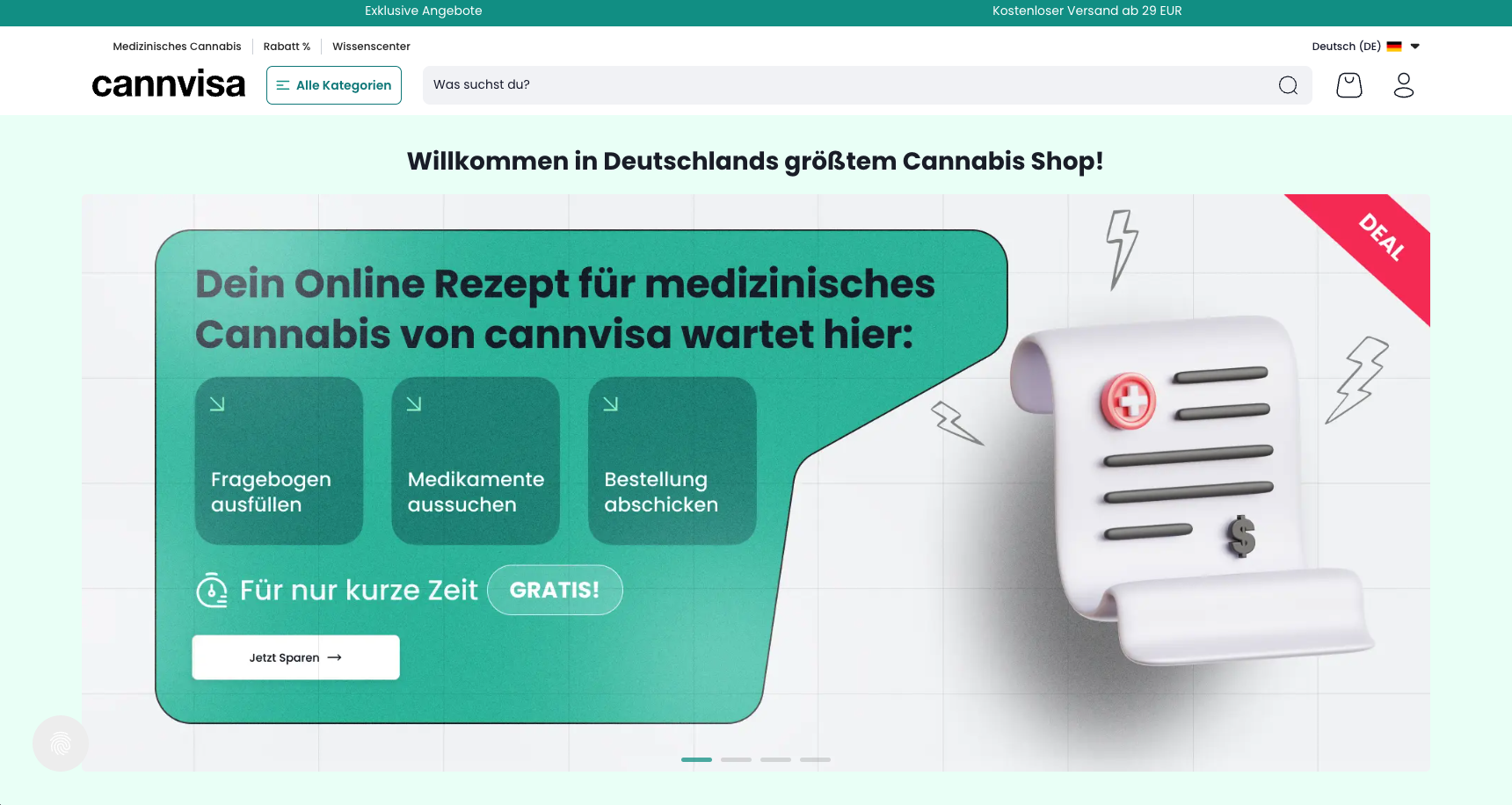 cannvisa: in 1-3 Tagen deutschlandweit